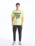LC Waikiki Crew Neck Short Sleeve Printed Combed Cotton Men's T-shirt